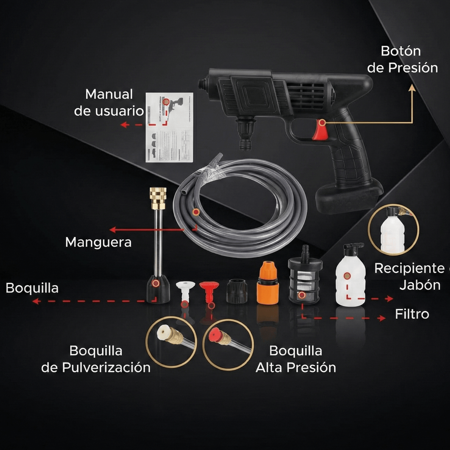 Hidrolavadora Inalámbrica Premium 💦 2-Baterías