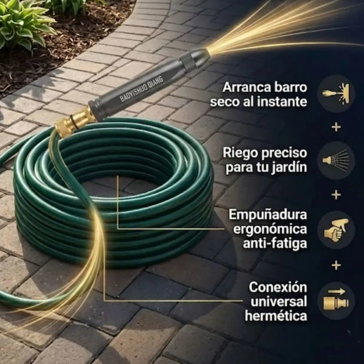 Boquilla para Manguera Premium 🚿 HidroJet