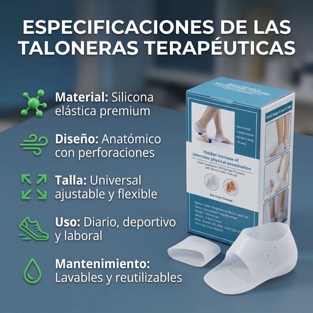 Taloneras terapéuticas transpirables - PharmaToe