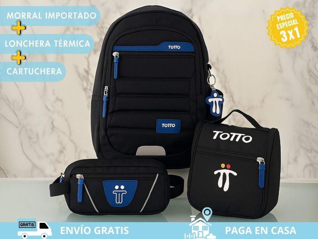 Combo 3x1: Morral + Lonchera + Cartuchera