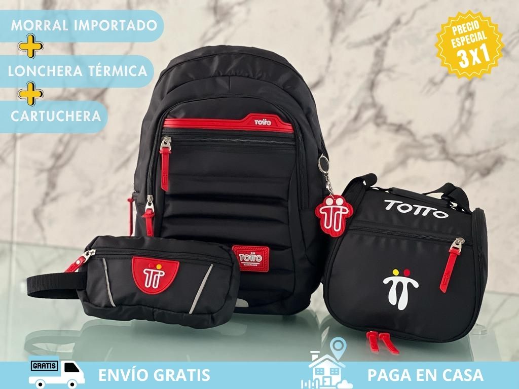 Combo 3x1: Morral + Lonchera + Cartuchera