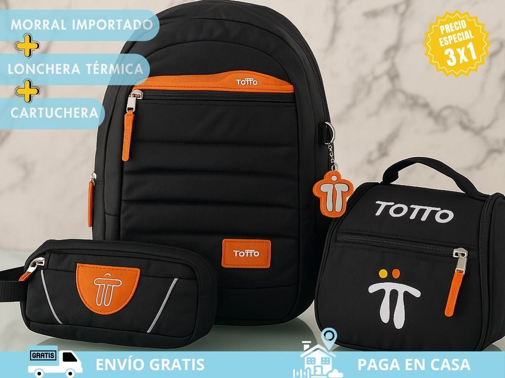 Combo 3x1: Morral + Lonchera + Cartuchera