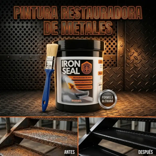 Pintura de Color Anticorrosiva Iron 500g + Brocha