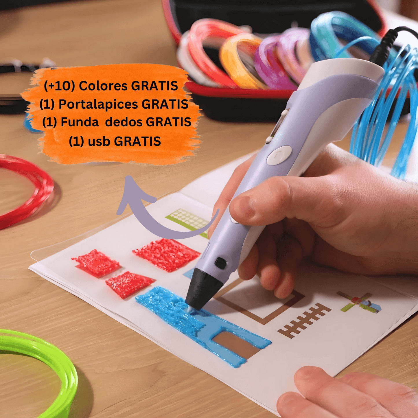 Lápiz Impresora 3D® – Dibujos Hechos Realidad ✍️