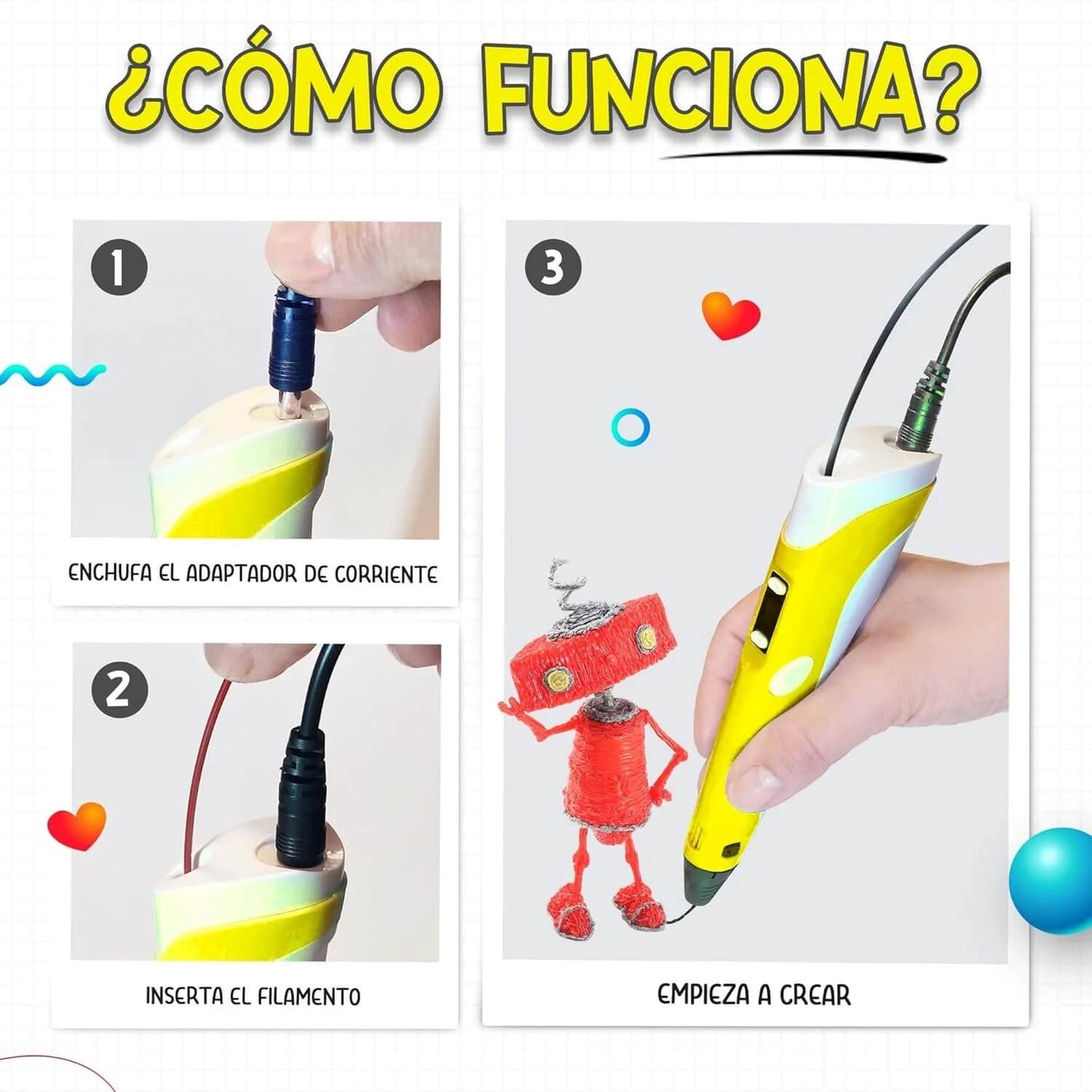 Lápiz Impresora 3D® – Dibujos Hechos Realidad ✍️