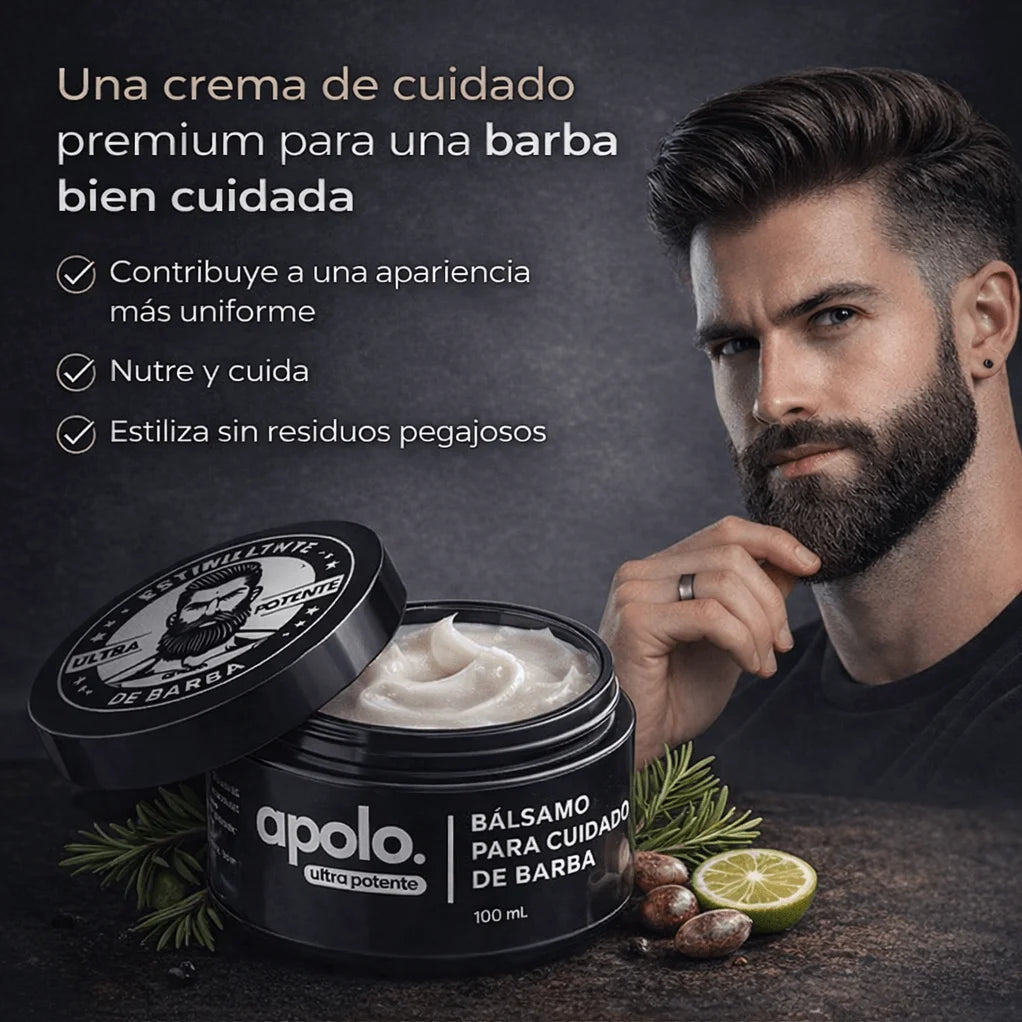 Bálsamo para Cuidado de Barba Apolo Ultra | 100 ml