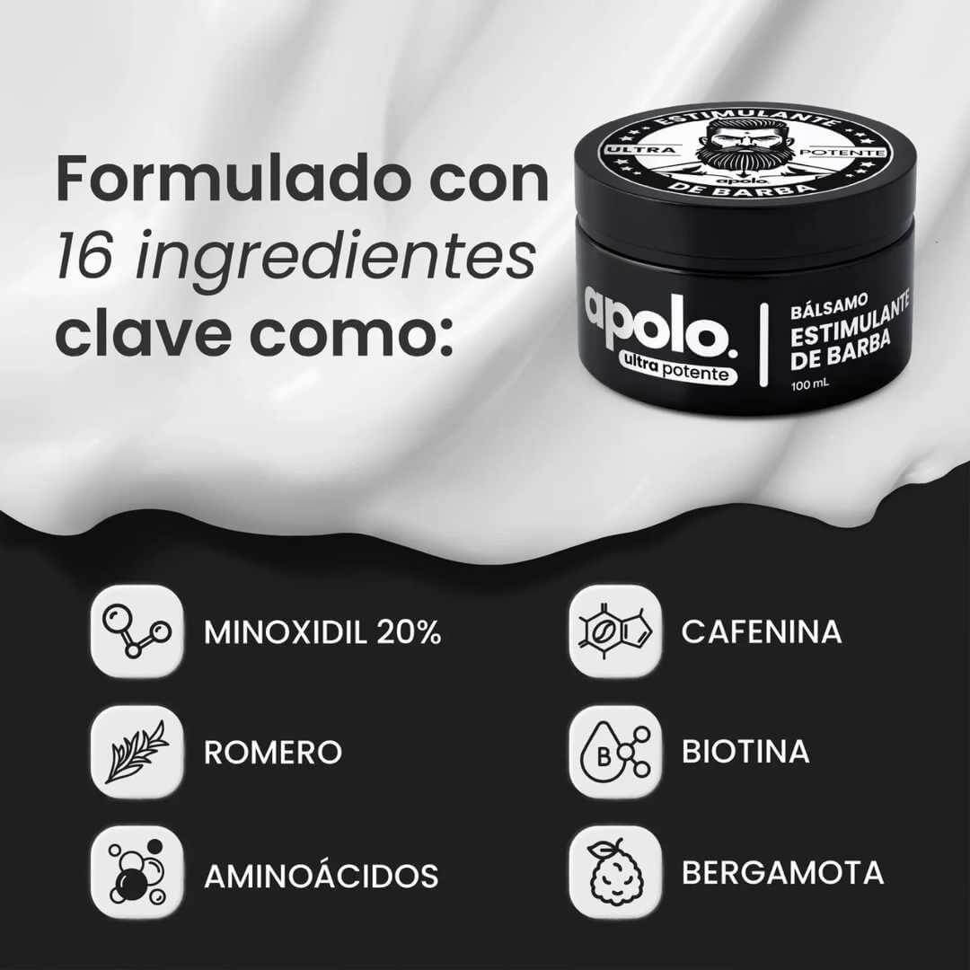 Bálsamo para Cuidado de Barba Apolo Ultra | 100 ml