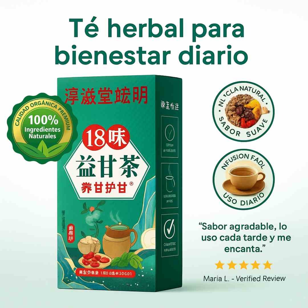 Té Hepático 18 Hierbas Chinas x 30 sobres – Nutrición y Bienestar Natural 🍵