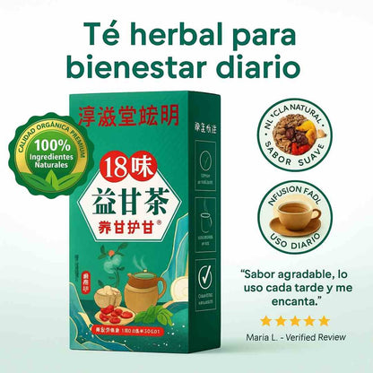 Té Hepático 18 Hierbas Chinas x 30 sobres – Nutrición y Bienestar Natural 🍵