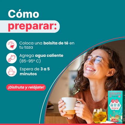 Té Hepático 18 Hierbas Chinas x 30 sobres – Nutrición y Bienestar Natural 🍵