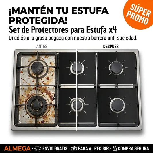 Set de Protectores Antiadherentes para Estufa x 4